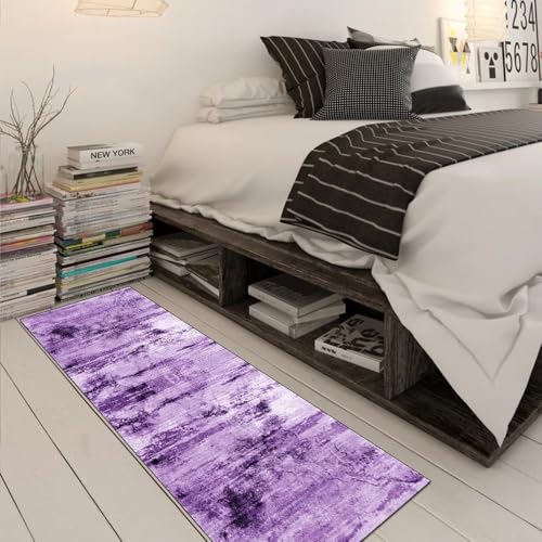 Alfombra de pasillo lavable de 80x180 cm con diseño abstracto elegante 3
