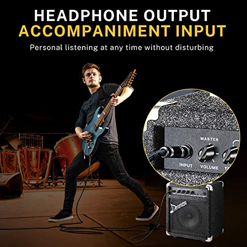 Donner Bass Amp 15W Bass Guitar Amplifier DBA1 Electric Practice Bass