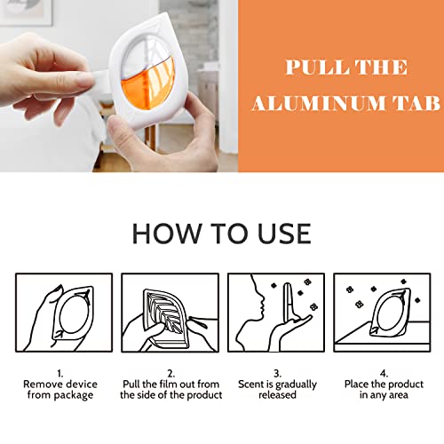 Image of Air Freshener for Home, 4 Pack, Hawaiian, Odor Eliminator for Small Area Closets Bathroom Pets Strong Odor, Up to 120 Days