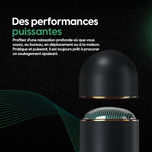 Pistolet de massage mini vert STARKFELD® STARKGUN® pour tissus profonds