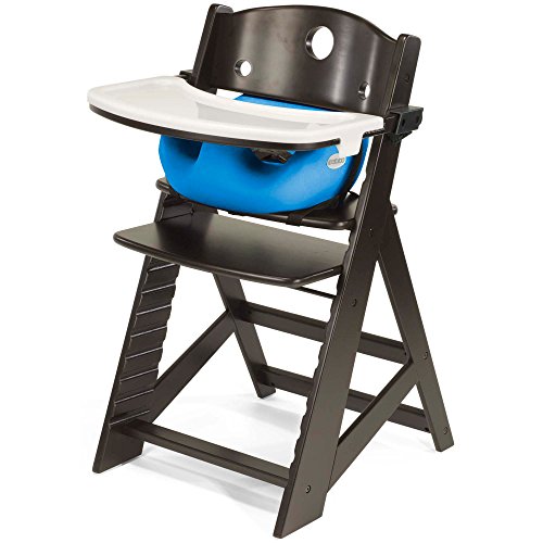 Keekaroo Height Right™ High Chair With Infant Insert & Tray, Espresso/Aqua (0051424Kr-0001) #TOP11