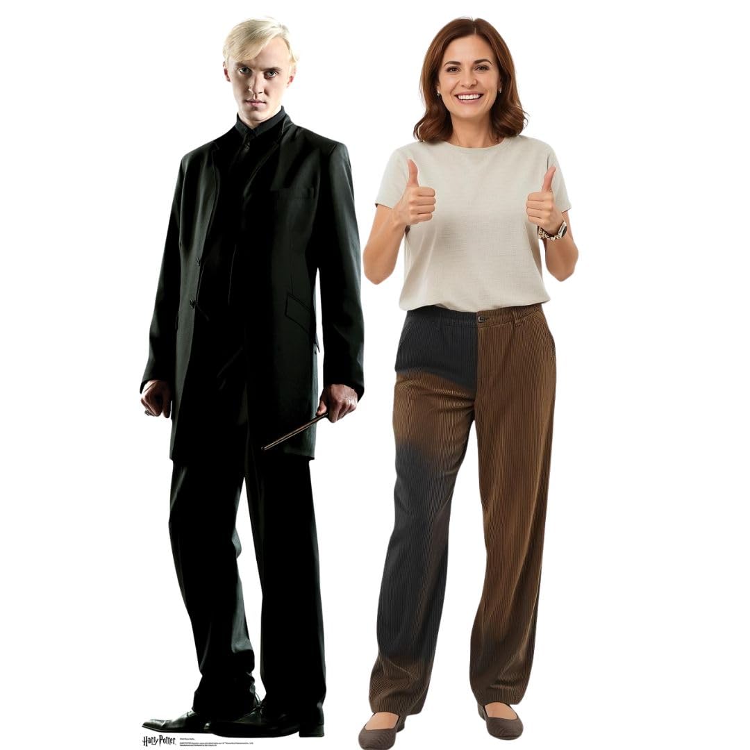 Star Cutouts SC644 Draco Malfoy Lifesize Cardboard Cutout – Harry Potter Villain Display, Bedroom Décor, Party Prop & Fan Gift