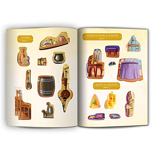 CASTELO ENCANTADO DISNEY COM ADESIVOS - RAPUNZEL