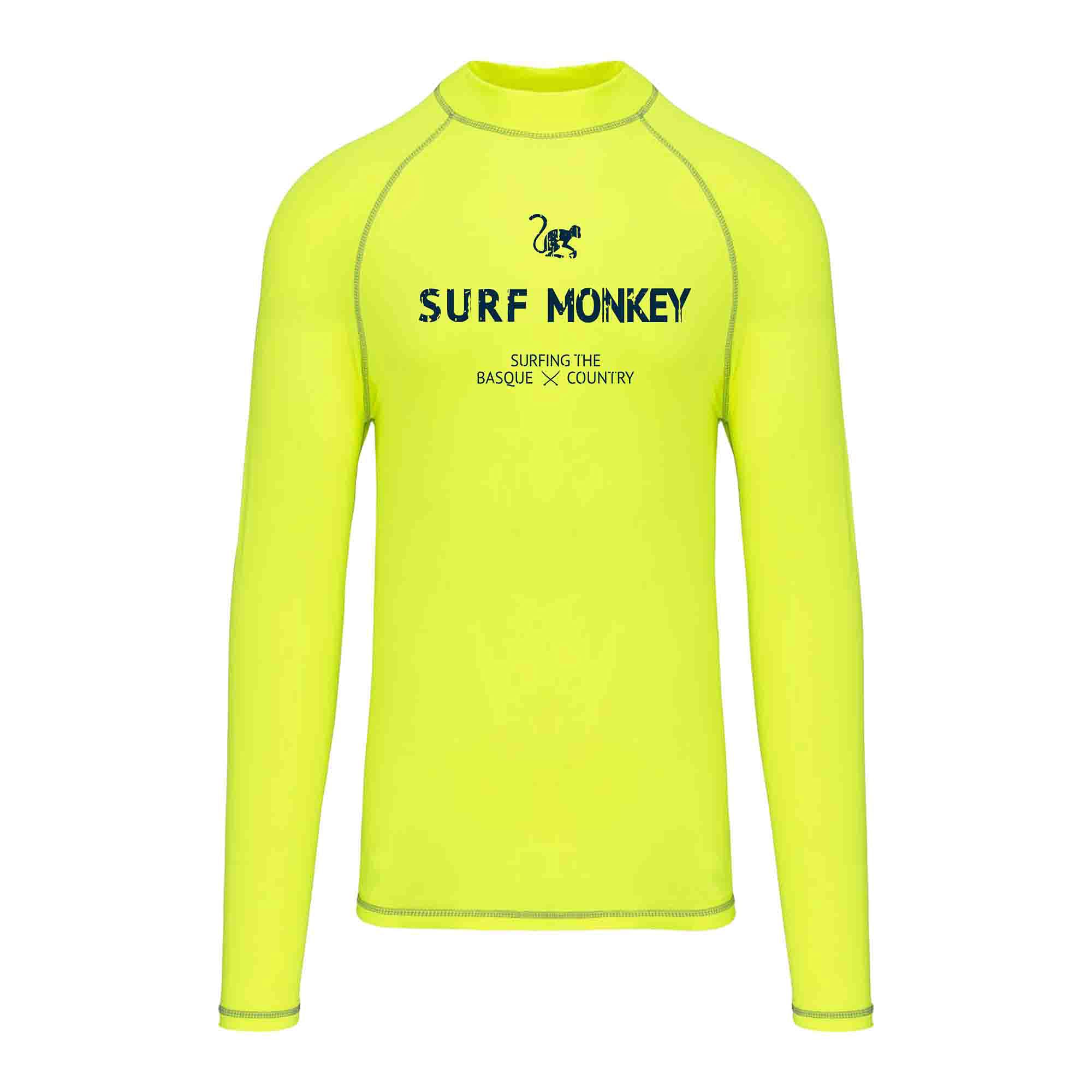 UPF50 Sun Protection, T-shirt à manches longues pour homme Surf Monkey - Tissu recyclé