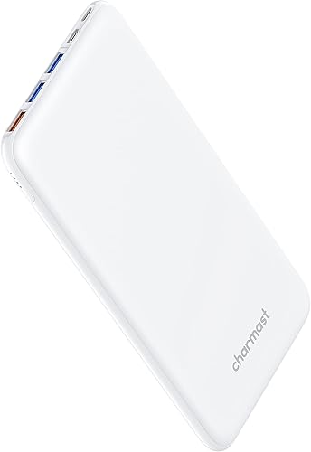 Charmast Banco de energĂa USB C, cargador portátil de 26800 mAh de carga rápida, paquete de baterĂa delgada 3 entradas 4 salidas compatible con Charmast Banco de energĂa USB C, cargador portátil de 26800 mAh de carga rápida, paquete de baterĂa delgada 3 entradas 4 salidas compatible con