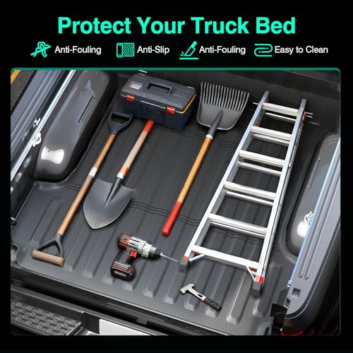 PWY Truck Bed Liner for Dodge Ram 1500&RHO(2019-2025 2026)/Classic(2019-2024), TPE Heavy Duty Short Bed Mat(5.7'/67.4"),All Weather Mat for Pickup,Anti-Slip,Waterproof,2020 2021 2022 Truck Accessories by PWY - Image 6