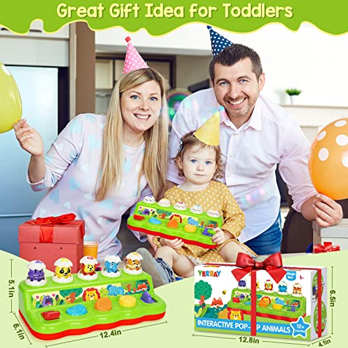 Yeebay Pop Up Animals Toy With Music & Sound, Early Developmental Toy For 12-18 Months Baby, Infants & Toddlers,1 Year Old Girls & Boys #TOP6