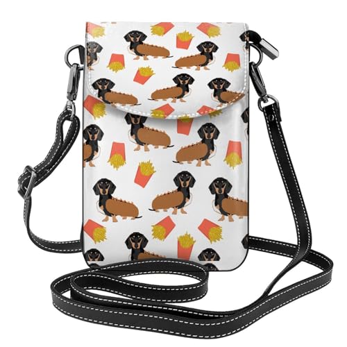 Portefeuille en cuir PU teckel amusant, un cadeau original
