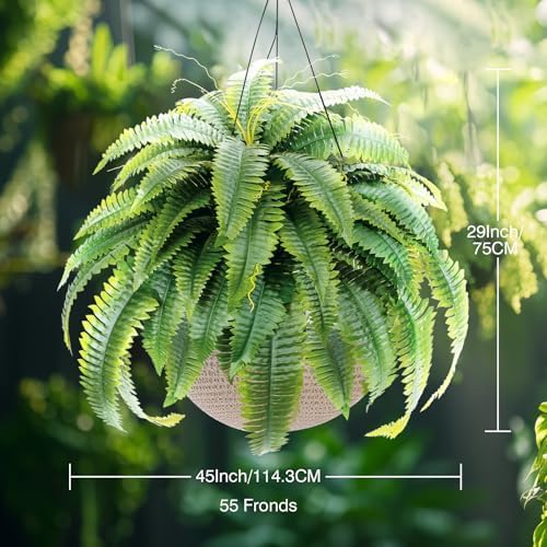 Artificial Boston Fern Bush - view 4
