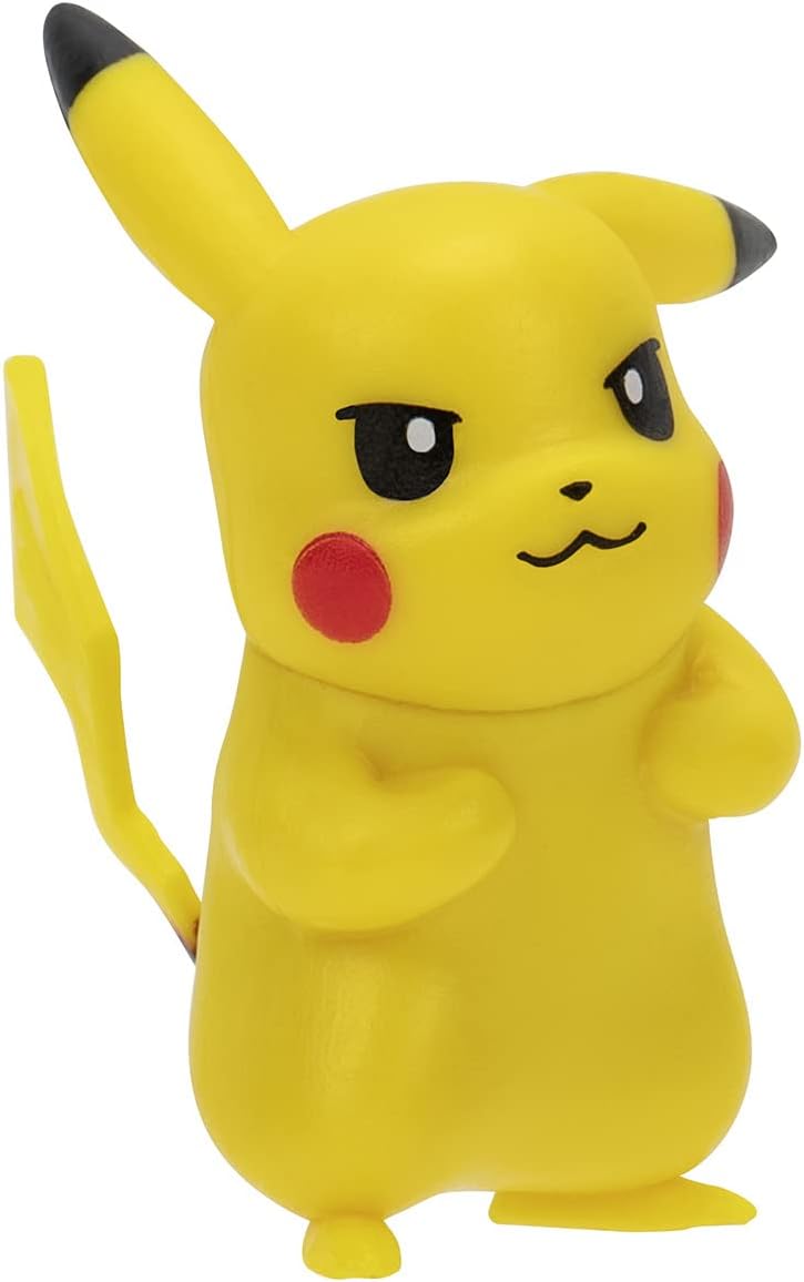 Bandai - Pokémon - Pack of 6 Pokémon figures - Wave 3 - Pikachu, Squirt, Charmander, Bulbasic, Mimiqui, Toxizap - Pokemon Figures 5 cm - Toy for Children 4 years and above JW2684