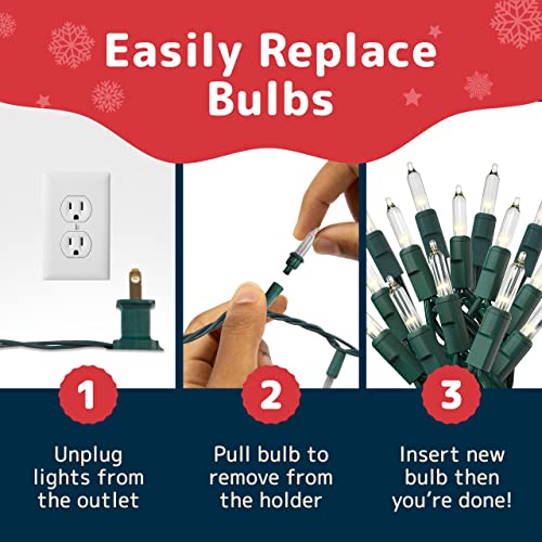 Prextex Christmas Lights With Green Wire  thumb #7