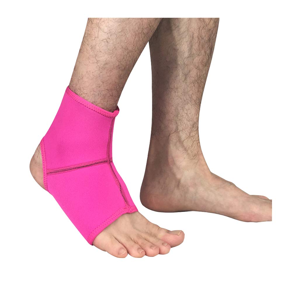 BaronHong Tobillera Unisex Elástico Banda de Compresión para Deporte - Rosered, M