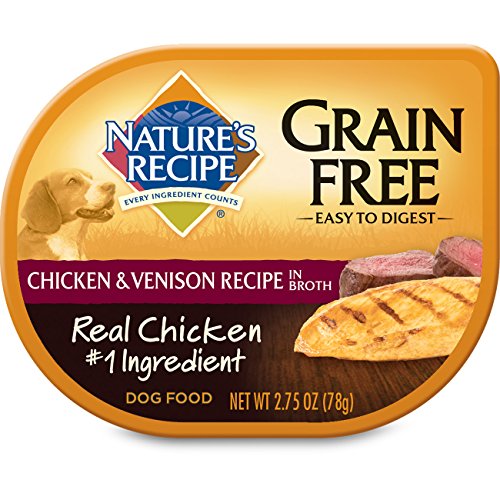 Nature's Recipe Easy to Digest Wet Dog Food, Chicken & Venison in Broth
