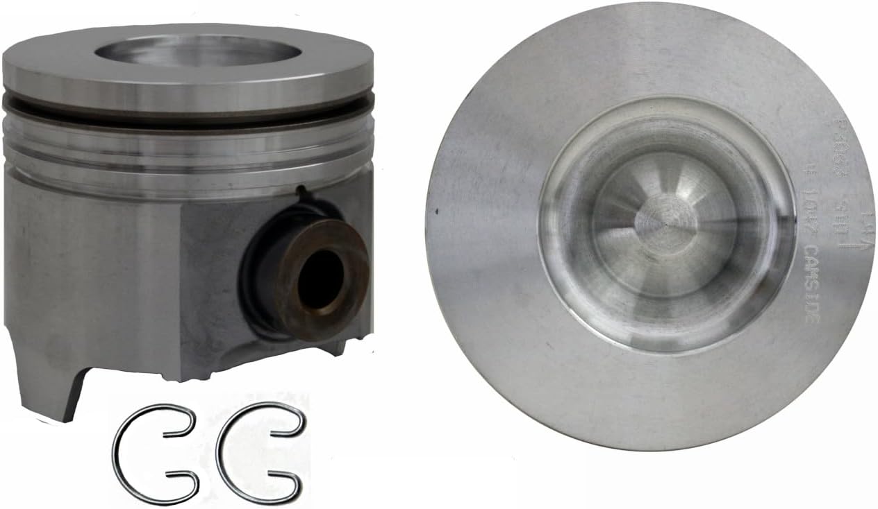 LowPricedAutoParts Single Piston for 94-03 Ford 7.3L/445 Powerstroke Turbo Diesel | Standard Size | 4.110in. Bore Diameter