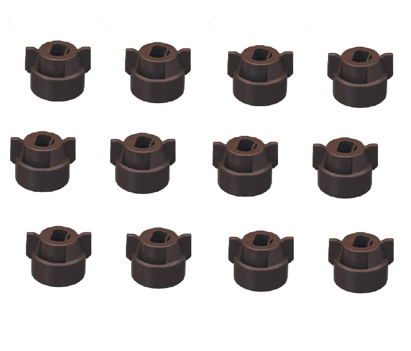 Pack of 12 - Quick TeeJet Brown Nylon Cap for TP, XR, DG, OC, Turbo & AIXR Tips Farmer Bob's Parts CP25611-7-NY