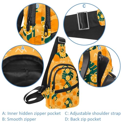 Mochila cruzada para mujer con estampado de estrellas y tejido impermeable 4