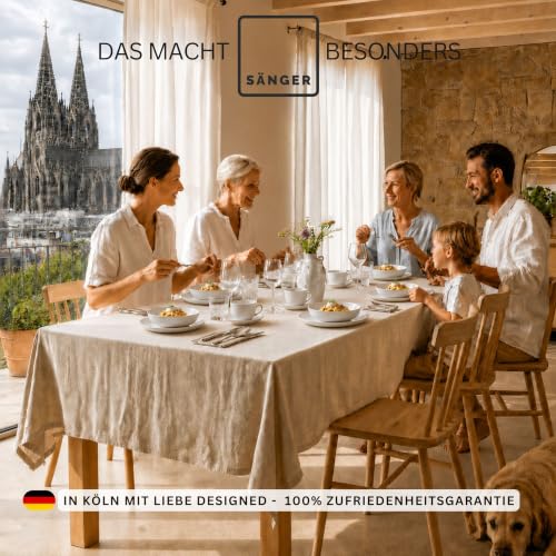Foto von SÄNGER Marlo Geschirrset 6 Personen aus weißem Porzellan, 30-teilig, modern