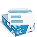 500 #10 Double Window Security Business Mailing Envelopes - for Invoices, Statements and Legal Documents - GUMMED Closure, Security Tinted - Size 4-1/8 x 9-1/2 - White - 24 LB - 500 Count (30101)