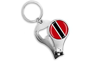 Trinidad and Tobago Souvenir Gift Multifunctional Keychain Nail Clipper
