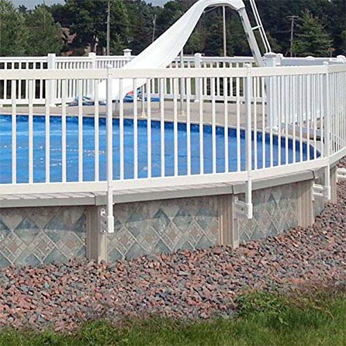 Vinyl Works 24- Inch Above Ground Pool Fence Section Removal Kit - White