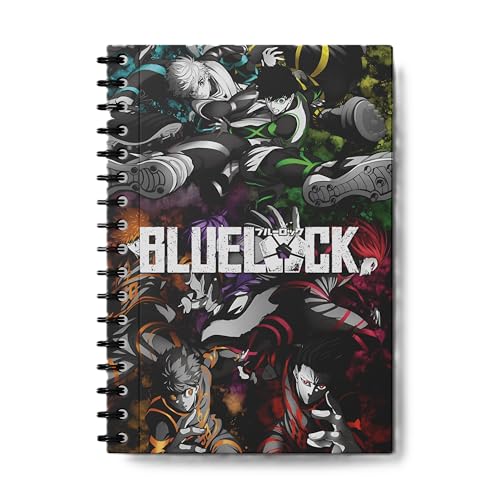 Image of Blue Lock Anime Wiro Journal Notebook | 80 gsm Paper With 350GSM Hard Cover | Unruled | Pages - 160 | | A5 Size | Wiro Binding | Versatile for School, Home & Office |