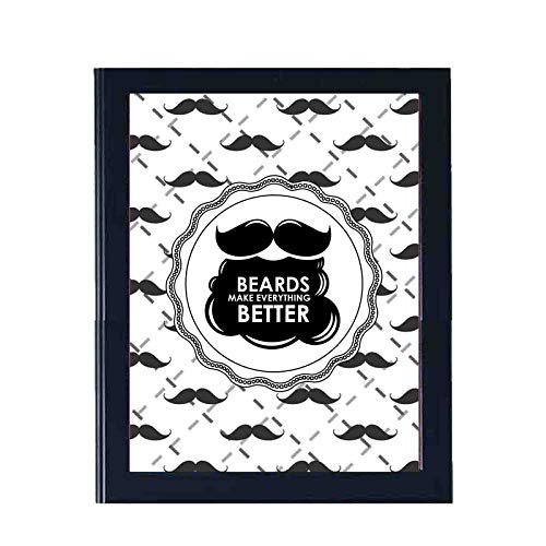 Designer Unicorn Printed Framed Poster Beards Make Everything Better 7 * 9 Inches