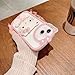 USUGER Cute Kawaii Cartoon Phone Case for iPhone 17 Pro Max Built-in Makeup Mirror for Women Girls, Soft Silicone Transparent Protective Phone Case for iPhone 17 Pro Max 6.9 Inch, Pink