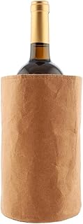 Koala Spain Eco-Enfriador de Vino con Gel Rápido Enfriamiento Compartimentado, Papel Kraft Ecofrienldy, Color Marrón Interior Aislante, Botella de Vino o Cava, Incluye Regalo Lámina Antigoteo