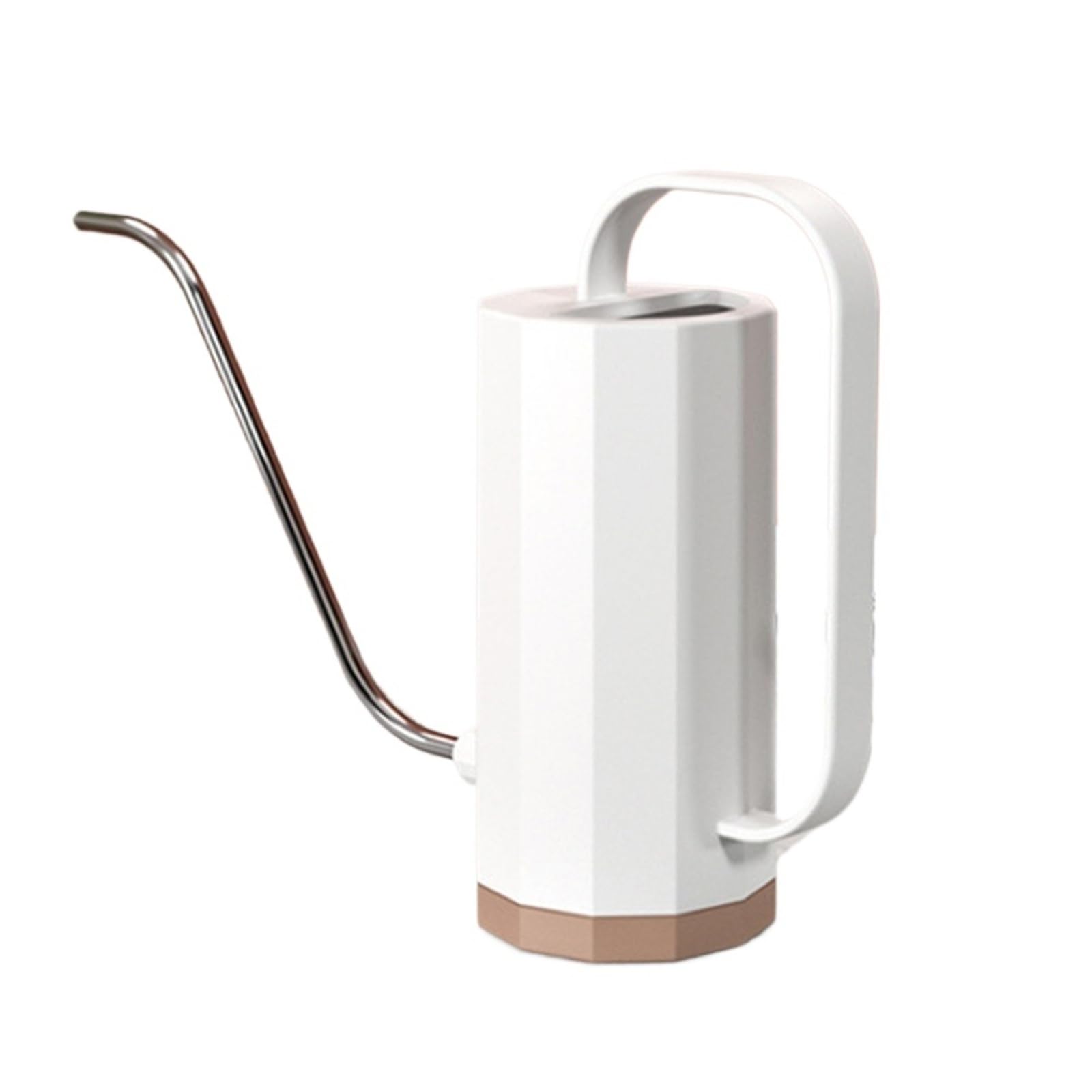 Watering Can 1000ml Flower Spray Pot Stainless Steel Curved Mouth Watering Can Household Removable Nozzle Multi-function
