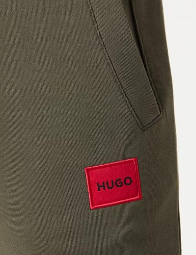 HUGO Men's Regular Fit Square Logo Jersey Drawstring Joggers2