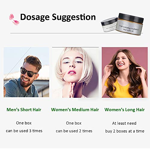 Permotary Hair Color Wax Styling Cream Mud, Temporary Hair Dye Wax Great For Party, Cosplay, Halloween,Fancy Dress, 4.23 Oz (Orange) #TOP4