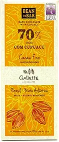Chocolate 70% Cacau com Cupuaçu Gallette 100g