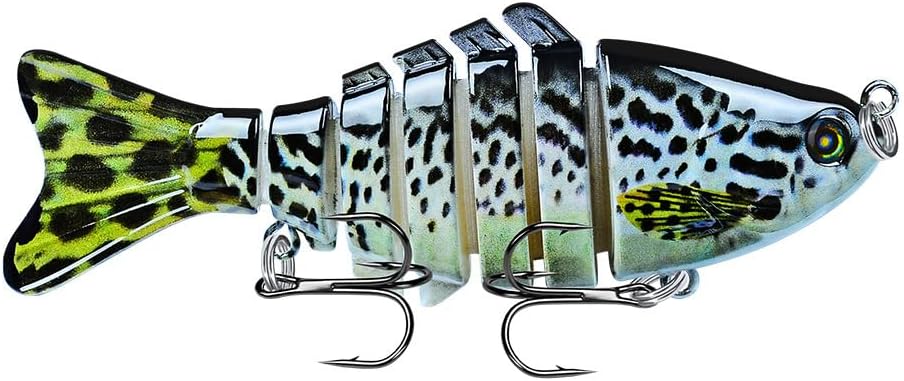 Fishing Lures For Freshwater And Saltwater, Lifelike Jointed Swimbait For Bass Trout Crappie Walleye Pike, Amazing Fishing Gifts For Men Family Fishing