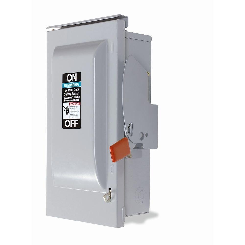 Siemens GNF324R 200 Amp, 3 Pole, 240-Volt, 3 Wire, NON-Fused, General Duty, Outdoor Rated