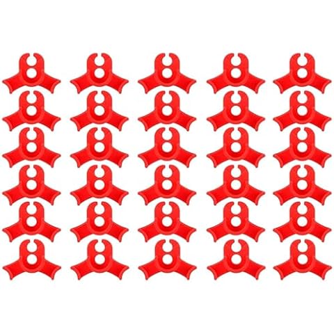 Bamboo's Grocery LoKii 90 Degrees Plant Stem Plant Bender, Low Stress Training Clips, Circle Red, 60 Pack Cover