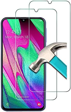 EKAM For Samsung Galaxy A40 Screen Protector, [2 PACK] Tempered Glass [9H Hardness] [Bubble Free] [Case Friendly] Screen Protective Film For Galaxy A40 (2019)