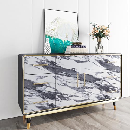 Papier peint effet marbre pour masquer les défauts d'une table - 7