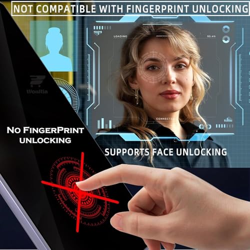 Image of WonRia 2+2 Pack - Privacy Tempered Guard for Samsung A37 | Samsung A57 5G with Camera Lens Protector Screen Guard Protector | Anti-Spy | Case Friendly - Installation Kit