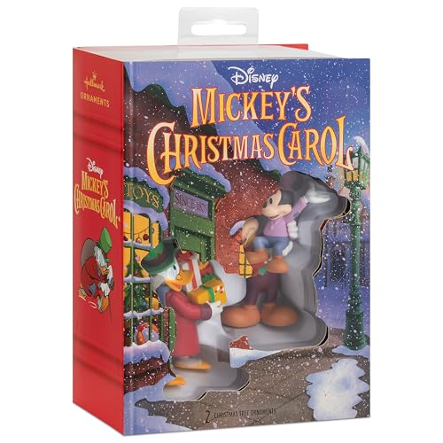 Hallmark Storied Moments, Mickey's Christmas Carol Hanging Christmas Ornament, Disney Mickey Mouse, Tree Decoration