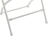 Vista 8 de BTEXPERT Juego de 4 sillas plegables de plástico color blanco con estructura de acero, sillas comerciales de alta capacidad para eventos, ligeras