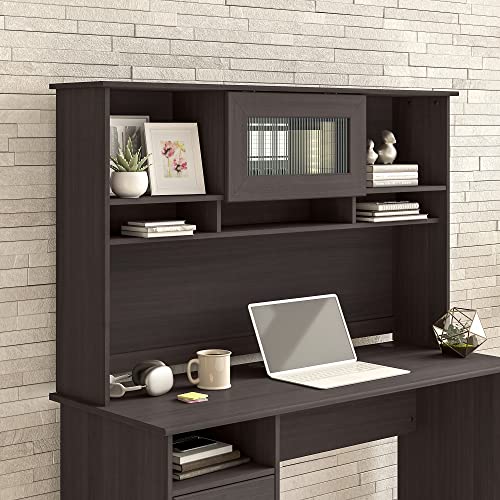 Bush Furniture Cabot 60W Hutch, Heather Gray #TOP1
