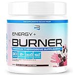 Believe Supplements Energy Burner: Boost Fat Metabolism, Accelerate Muscle Recovery, Enhance Alertness, Performance, and Endurance for Peak Results (Black Cherry)