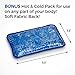 Premium Lower Back Gel Wrap Plus Ice Pack, Hot Cold Pain Relief for Back and Muscle Pain, Microwave, Freezer Friendly Reusable Thermal Gel Beads for Sports Exercise Therapy