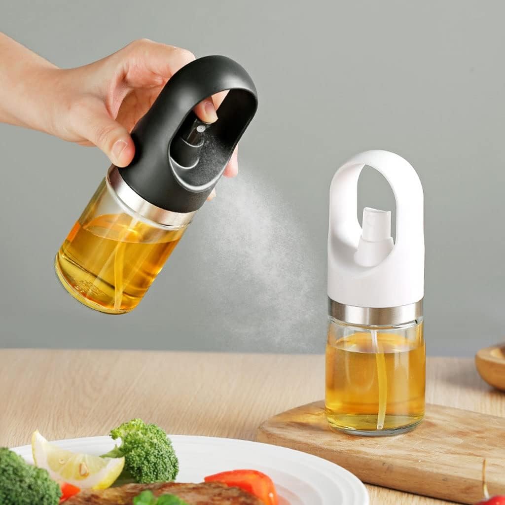 Push-type Fuel Injector Seasoning Bottle Dust-proof and Oil-control Large-caliber Barbecue Sprayer Oil Spray Bottle(D)