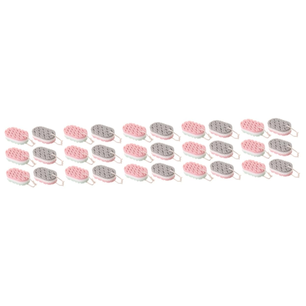 FOMIYES Juego de 5 Esponjas Limpiadoras de Exfoliantes Corporales Suministros de Baño Depurador de Espalda 6 Unidades X 5