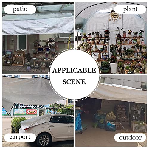 Filet d'ombrage pour le jardin 75% voile d'ombrage en aluminium 6x6m