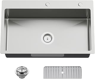 30x18 Stainless Topmount Sink with Mat