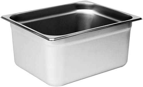 Miniatura 2 de Tiger Chef Cubierta de bandeja de vapor de acero inoxidable de 13 de tercer tamaño, tapas de sartén de vapor de superficie antiadherente de tercer