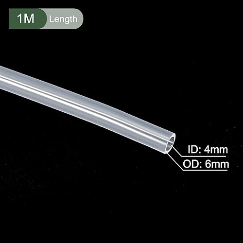 Miniatura 45 de YOKIVE Tubo de silicona, transferencia de agua, ideal para bomba (negro, 0.315 x 0.394 in IDxOD, 3.3 ft) Beige,Negro,Azul / Patchwork,Claro,forro