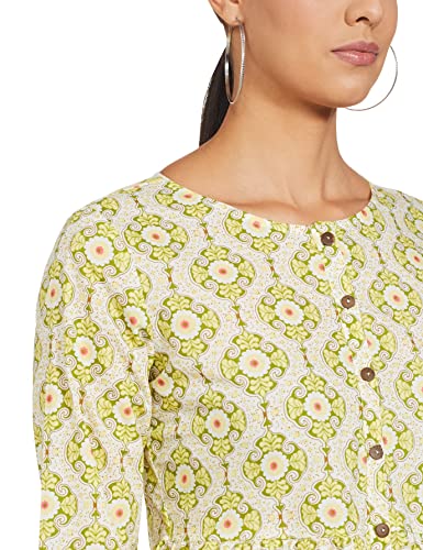 Image of Amazon Brand - Myx Women's Cotton Regular Kurta (Available in Plus Sizes)